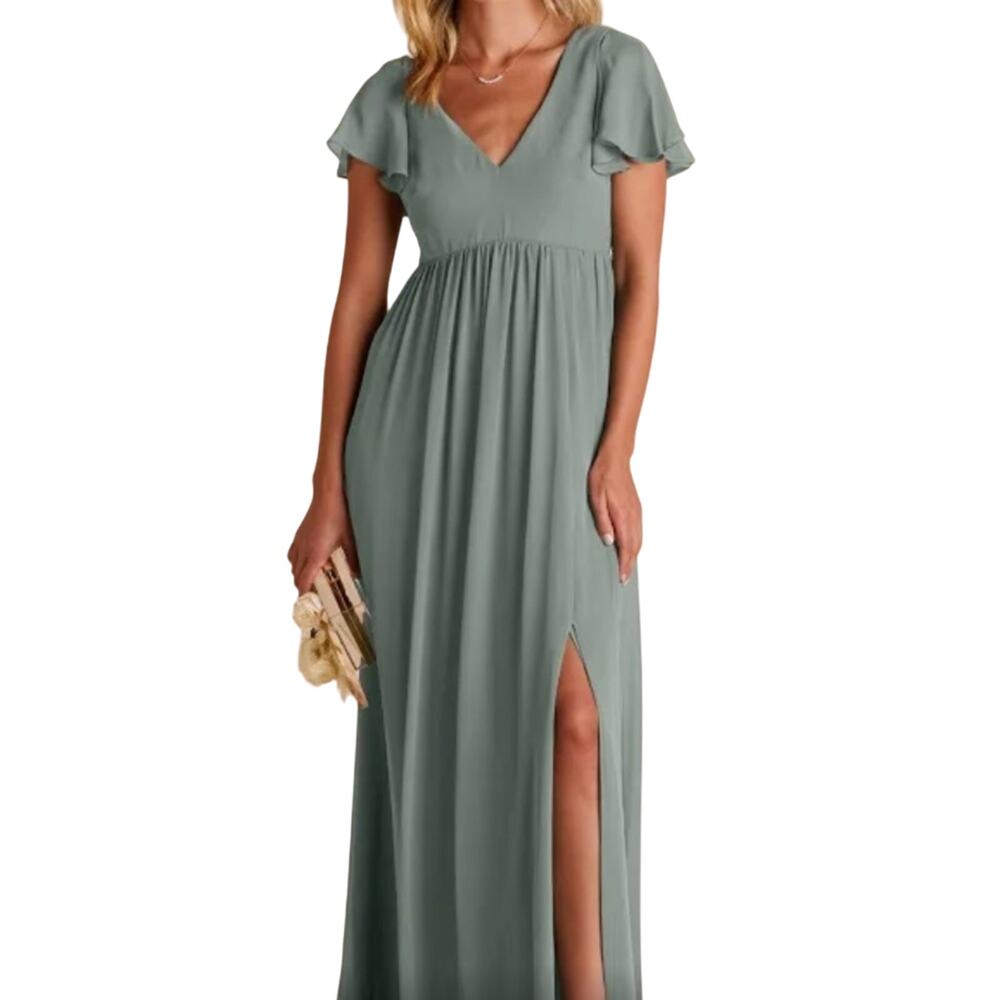 Birdy Grey Hannah Dress Seaglass Modest Maternity Bridesmaid Maid of Honor